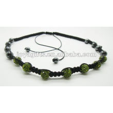 Cadeau promotionnel 7PCS Collier shamballa à bille en cristal 7 PCS Collier shamballa en cristal